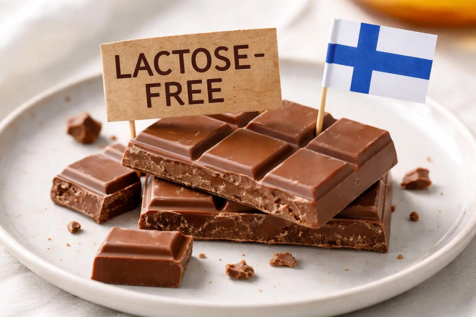 le marché Finlandais du chocolat au lait sans lactose
